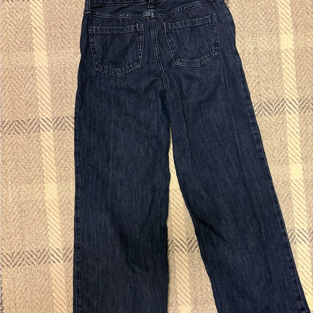 Abercrombie and Fitch Girls Dark Denim wide leg Jean - Picture 2 of 4